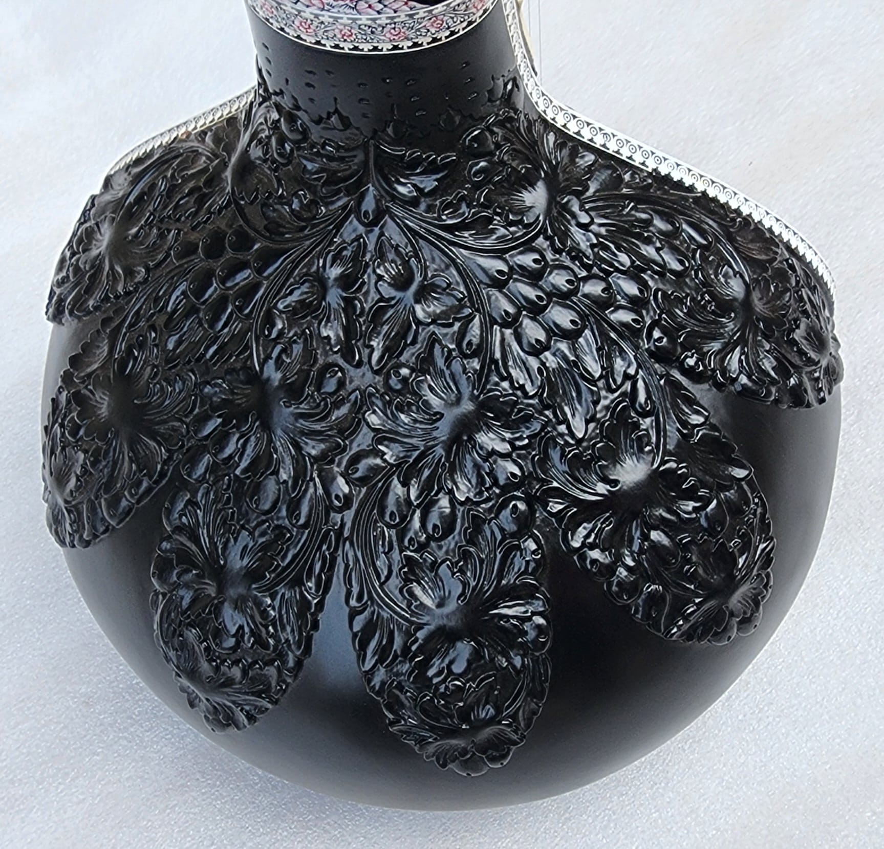 Sitar parchment inlay